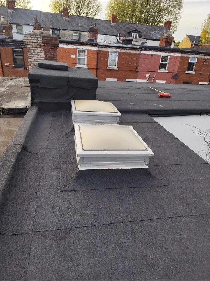 Flat roof with skylights in Limerick