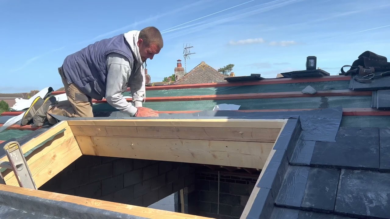 Skylight and roof window installation on a modern roof